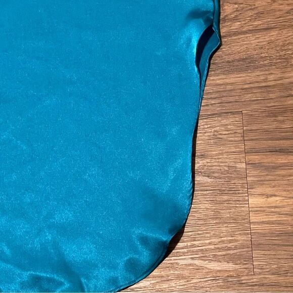 Vintage Me 2 By Miss Elaine Button-down Night Shirt Pajama Blue Size Large - Picture 3 of 10